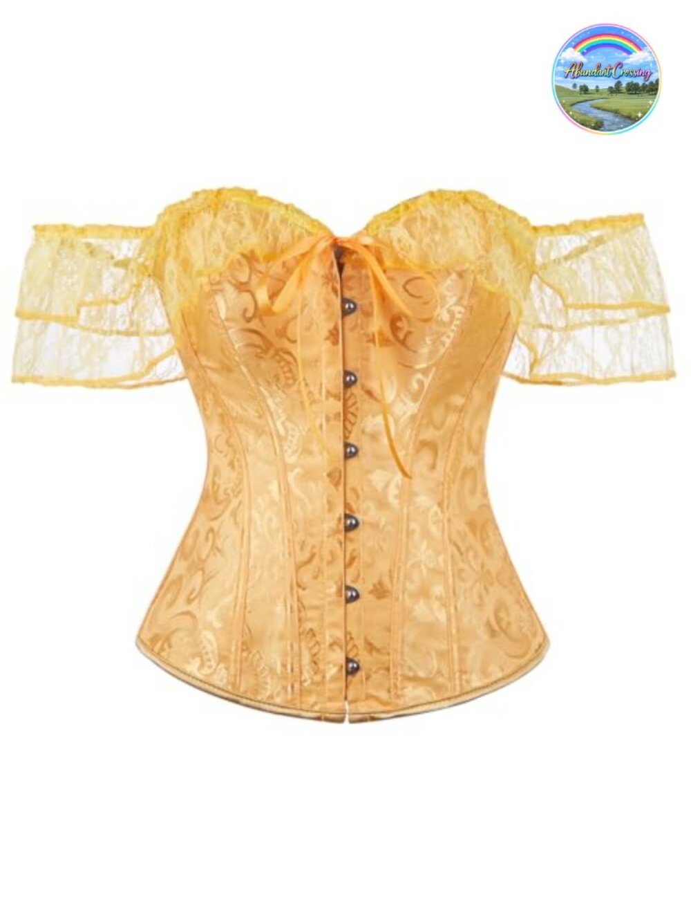 Renaissance Corset Top Women Lace Up Overbust Bustier